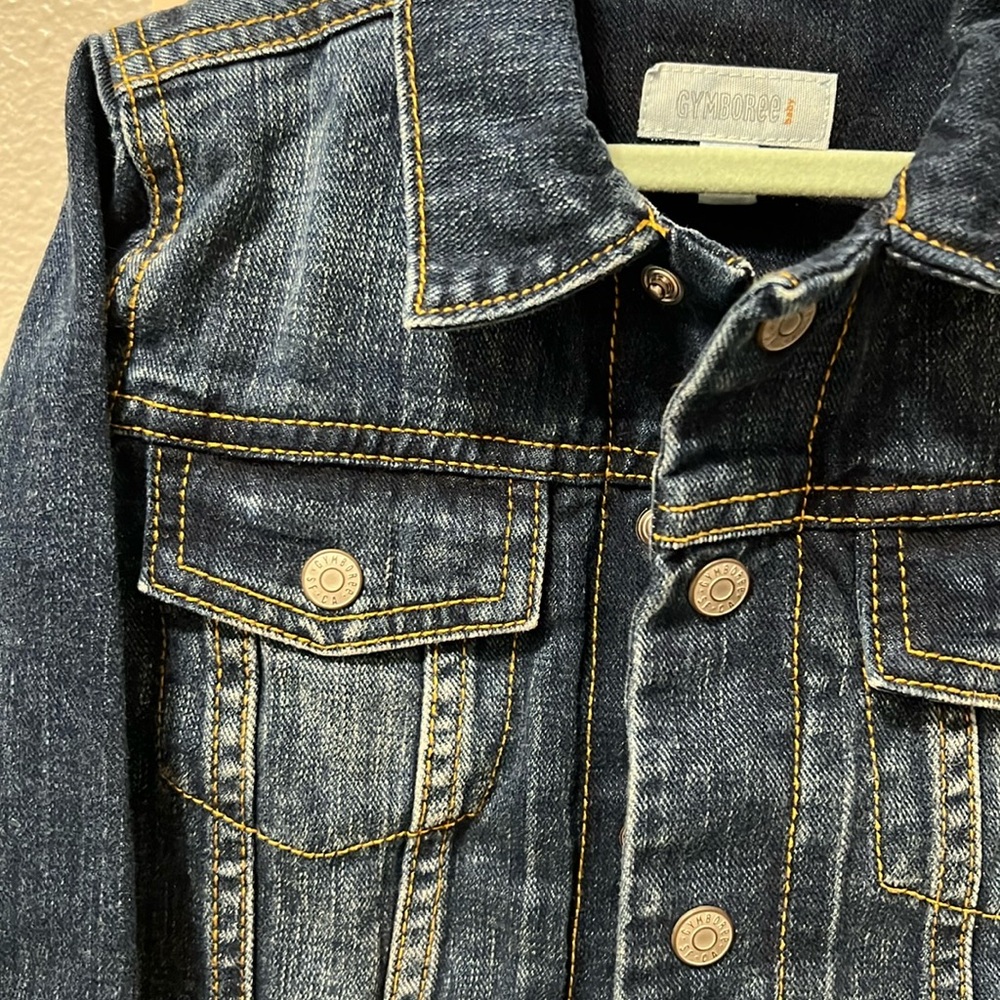 Gymboree Toddler Denim Jean Jacket 3T boy girl excellent condition like new - Picture 5 of 6